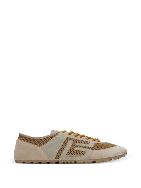 Balmain Racer 45 trainers in mesh and suede leather Neutrals HM1VI408TECH