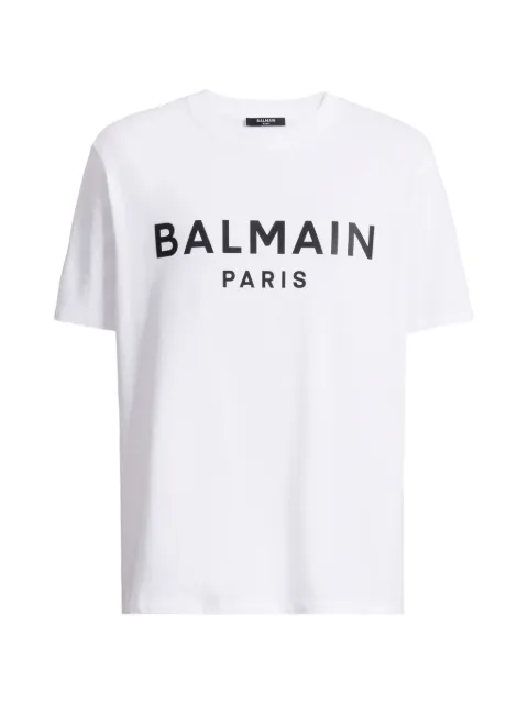 Balmain T-shirt with Balmain Paris print White GH1EG000BD45
