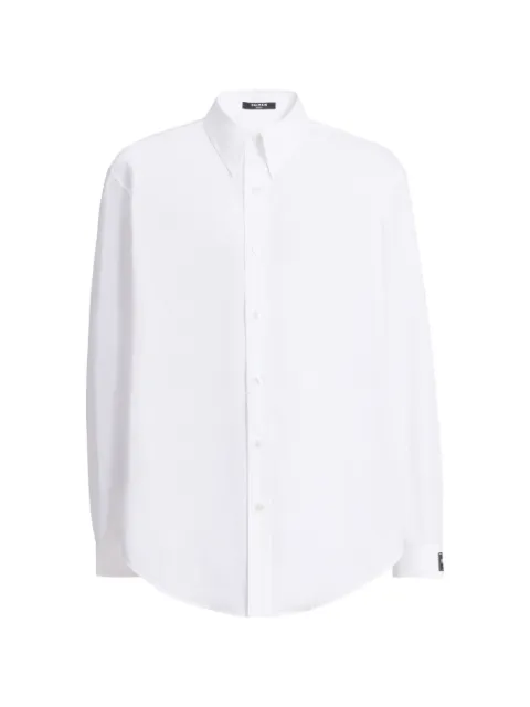 Balmain Balmain Paris shirt in cotton poplin White HH1HS555CG72