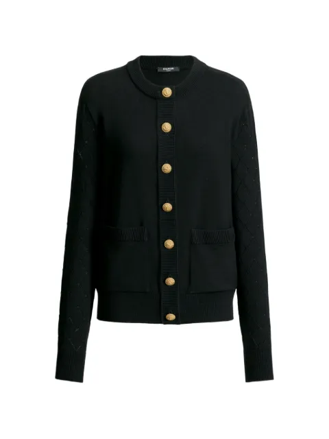 Balmain knit cardigan Black HF1KN085KJ99