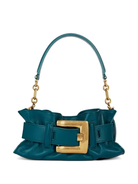 Balmain mini Anthem bag in smooth leather Blue HN1AE994LSAX