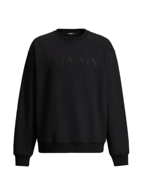 Balmain embroidered Balmain Vintage sweatshirt Black HH1JQ130BD60