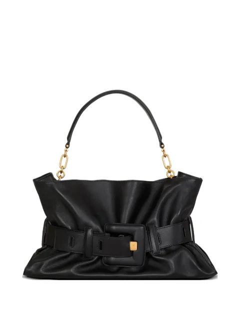 Balmain medium Anthem bag in smooth leather Black HN1KK990LSWB