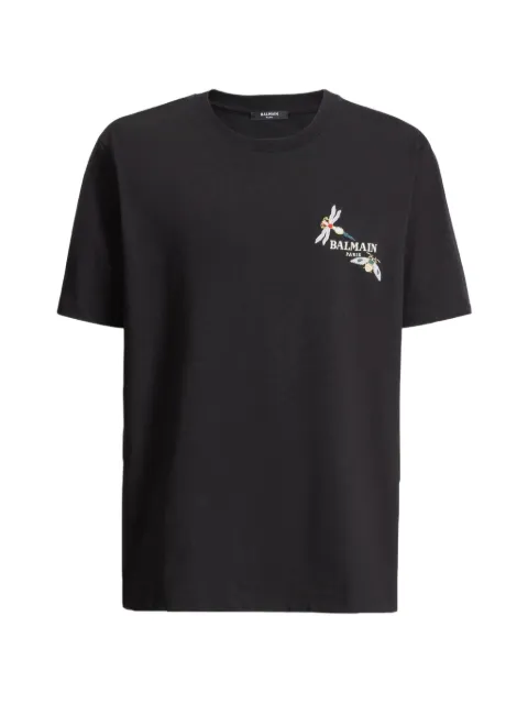 Balmain embroidered Balmain Insect T-shirt Black HH1EG007BD77