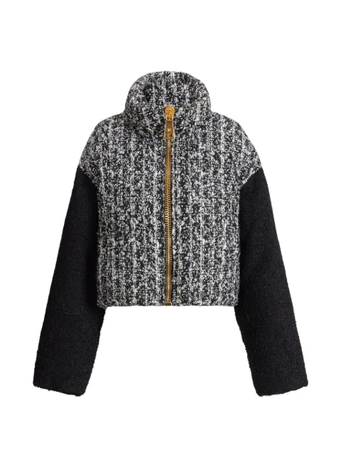 Balmain padded tweed jacket Black HF1TP140MI65