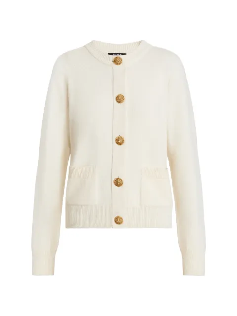 Balmain cashmere cardigan White HF1KL917KI87