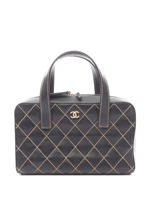 CHANEL Pre-Owned 2003-2004 Wild Stitch tote bag Black 10688768068452