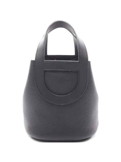 Hermès Pre-Owned 2024 18 In the Loop Taurillon Clemence-leather tote bag Black 1069633W
