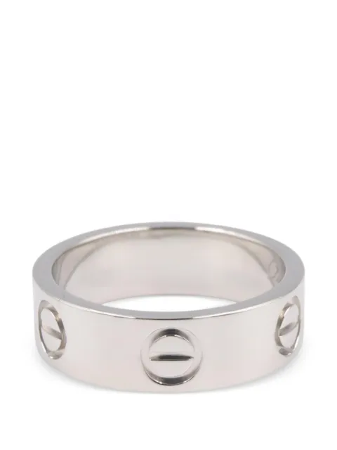 Cartier Love screw-detail ring Silver 1069055AQ788