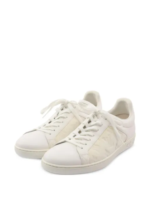Louis Vuitton Pre-Owned 2020 Luxembourg grain sneakers White 1062608MS1200