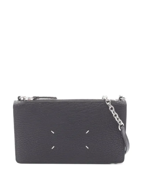 Maison Martin Margiela Pre-Owned 2020s Four-Stitch leather shoulder bag Black 1069224