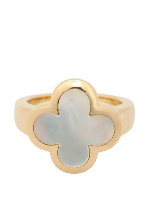 Van Cleef & Arpels Pre-Owned Pure Alhambra mother-of-pearl ring Gold 1068124