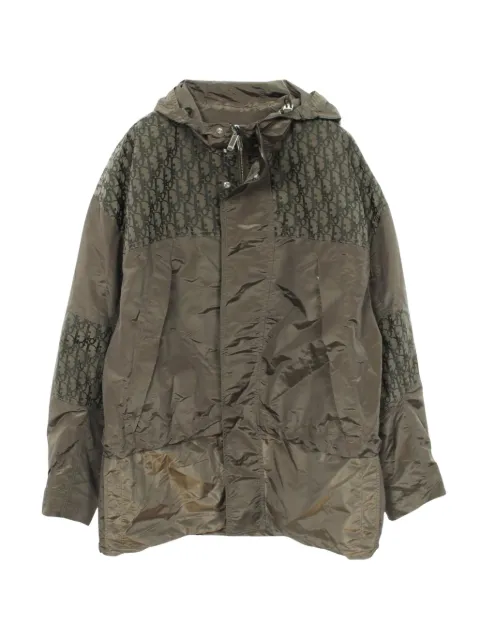 Christian Dior Pre-Owned patterned hooded jacket Green 1067348