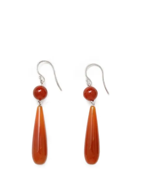 Sophie Buhai Isadore carnelian drop earrings Orange SS26E05CA