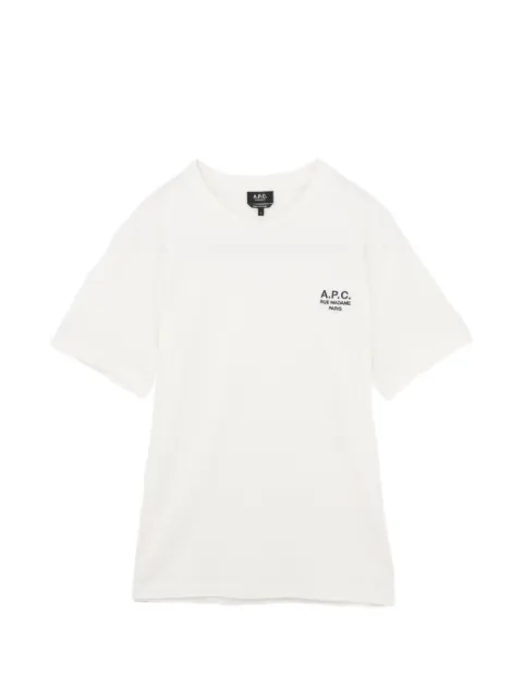 A.P.C. logo-embroidered short-sleeve T-shirt White ACXTEM26388MRWHX00L