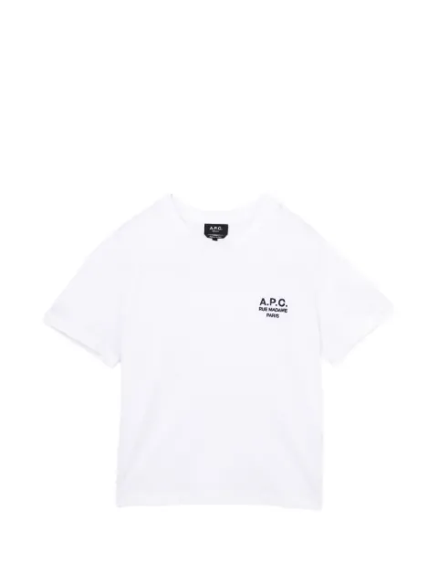 A.P.C. logo-embroidered T-shirt White ACXTECOH263XRWHX00S