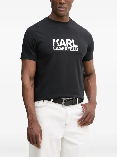 Karl Lagerfeld logo-print T-shirt Black 755780562235