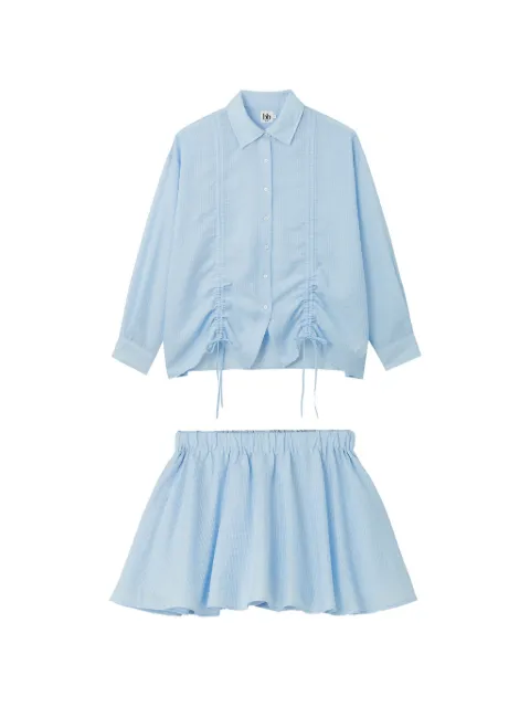b+ab shirt and mini skirt set Blue 6U177AS