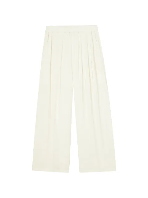 tout a coup elasticated-waistband wide-leg trousers White M146AU6