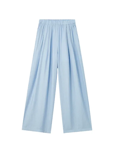 b+ab pleated wide-leg trousers Blue 6U189AS