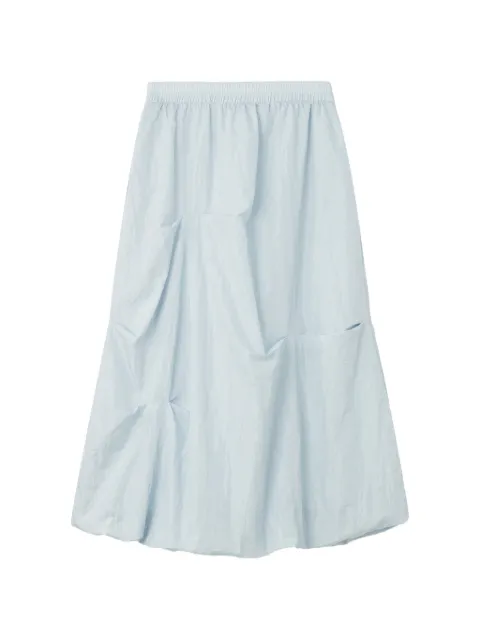 b+ab elasticated-waist balloon midi skirt Blue 6U199AS