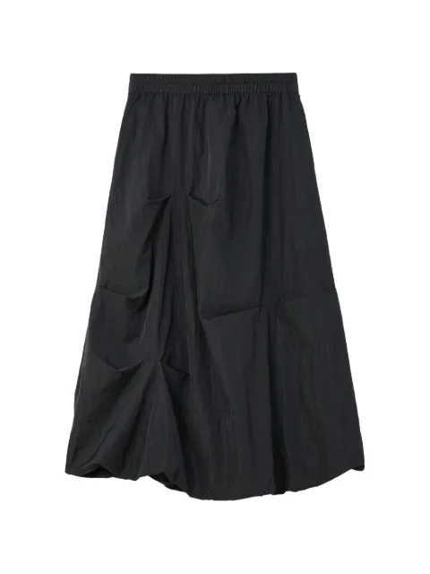 b+ab draped bubble-hem midi skirt Grey 6U199AS