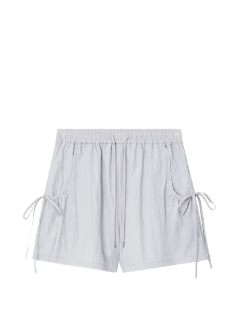 b+ab drawstring-waist side-tie mini shorts Purple 6U193AS