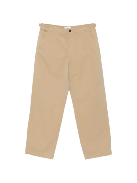 Alexander McQueen buckle-detail straight-leg trousers Neutrals 873215QSAAD