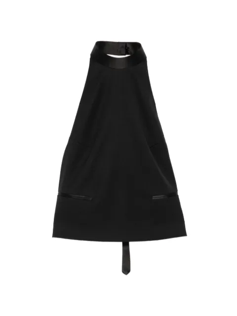Alexander McQueen halterneck backless top Black 865421QJAAC
