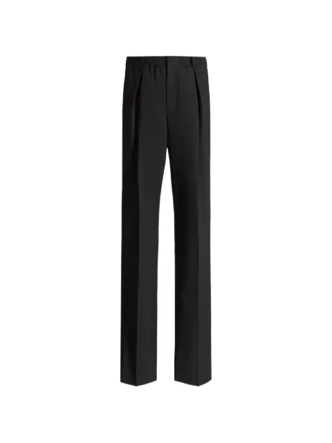 Balmain wool trousers with elasticated waist Black HH1PO132WD49