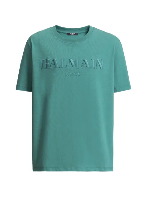 Balmain Vintage Balmain embroidered T-shirt Blue HH1EG000BD60