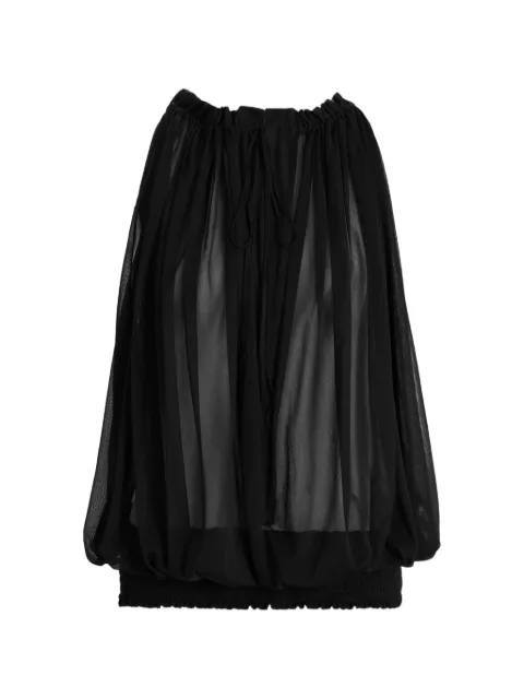 Balmain sleeveless muslin top Black HF1AG900JM00