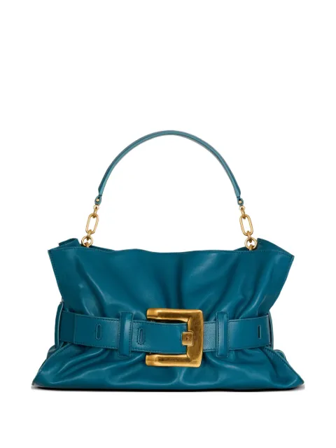 Balmain medium Anthem bag in smooth leather Blue HN1KK990LSAX