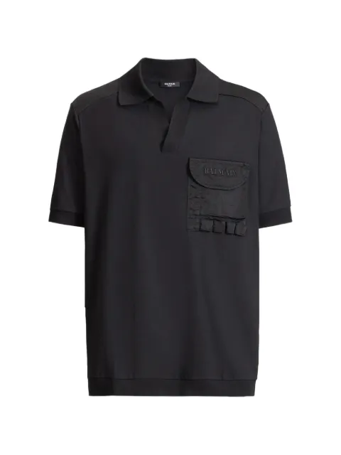 Balmain Balmain Vintage utility polo Black HH1GC075BD59