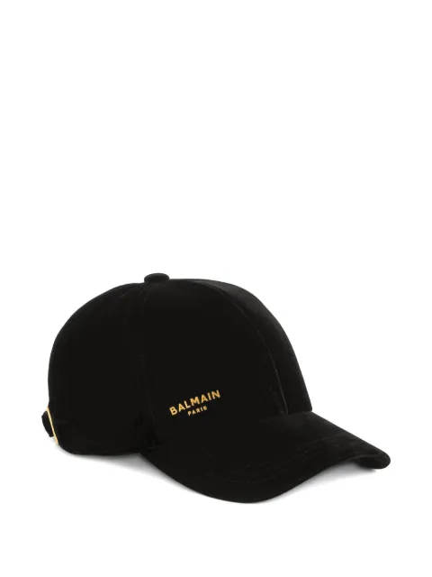 Balmain Balmain Paris velvet cap Black HF1XA600VI93