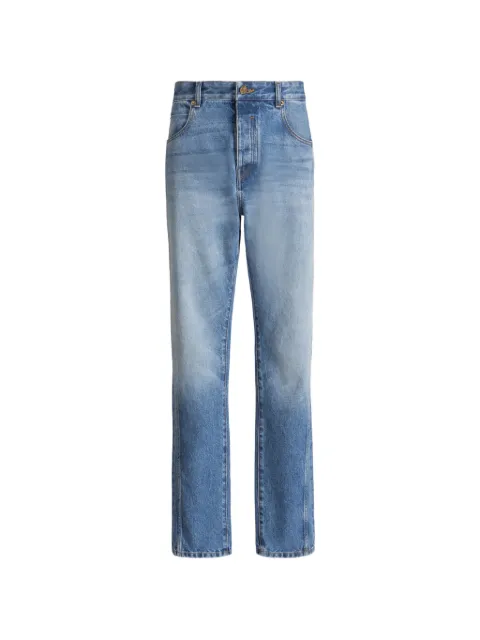 Balmain straight-leg blue denim jeans Blue HH1MI115DG26
