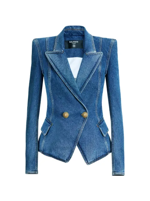 Balmain denim 2-button jacket Blue HF1SG221DG08