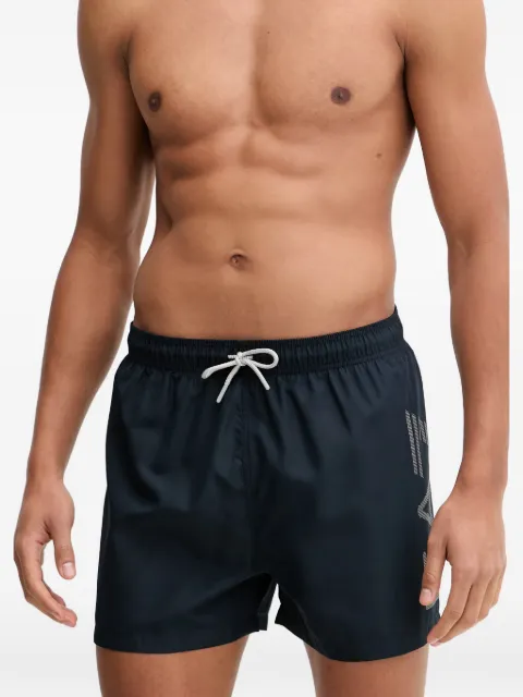 Ea7 Emporio Armani logo-print drawstring swim shorts Blue AF144977M002001