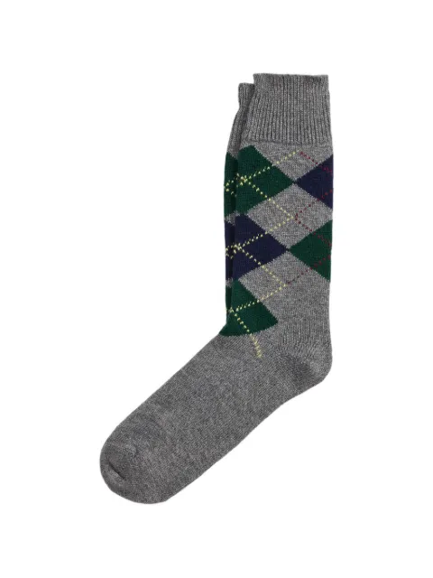 Polo Ralph Lauren argyle-knit crew socks Grey 449P22341002