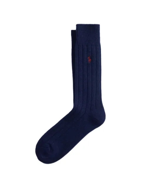 Polo Ralph Lauren logo-embroidered ribbed socks Blue 449865842002