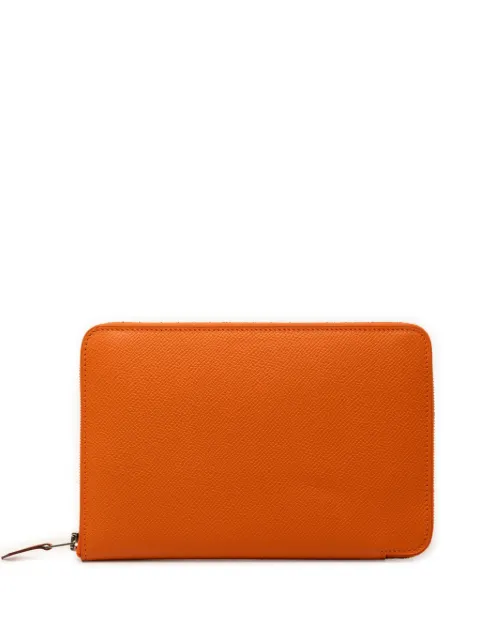 Hermès Pre-Owned 2009 Epsom Azap Integral Zip Around Wallet long wallets Orange WBY7WKHUS9C1PJKB