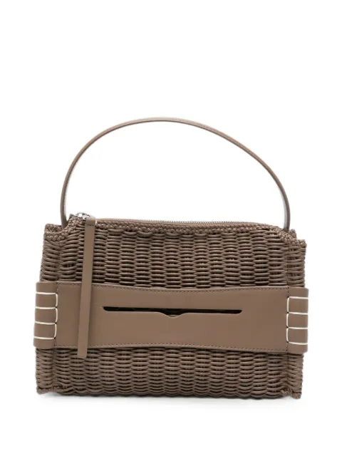 JW Anderson Woven Loafer zip-up tote bag Brown HB0777LA0399