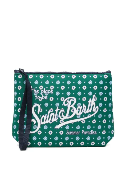 MC2 Saint Barth Aline floral-print pouch bag Green ALIN001