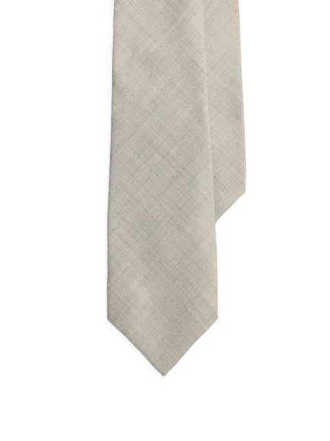 Ralph Lauren Purple Label woven cashmere-silk tie Grey 791P17609