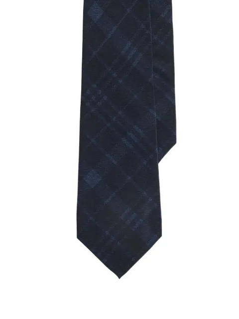 Ralph Lauren Purple Label plaid silk-twill tie Blue 791P17428