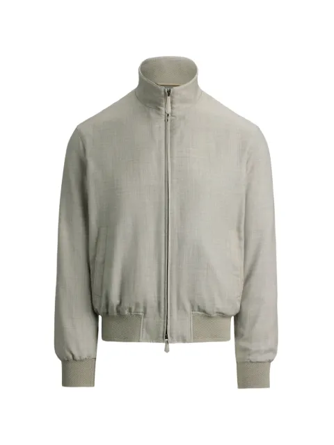 Ralph Lauren Purple Label Felton twill-cloth bomber jacket Grey 790P17518