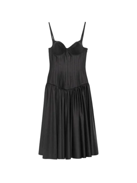 Jean Paul Gaultier conic-cup sleeveless midi dress Grey 2604WDR181W127