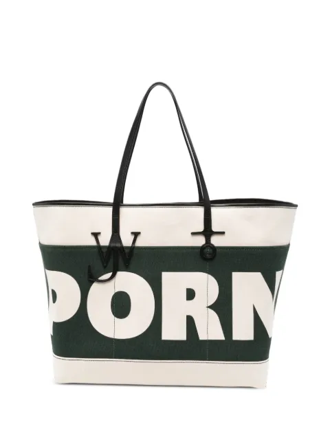 JW Anderson Anchor logo-plaque tote bag Neutrals HB0790FA0545