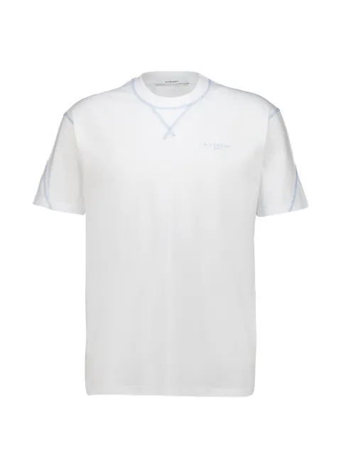 Givenchy contrast-stitch T-shirt White BM71P53YR8