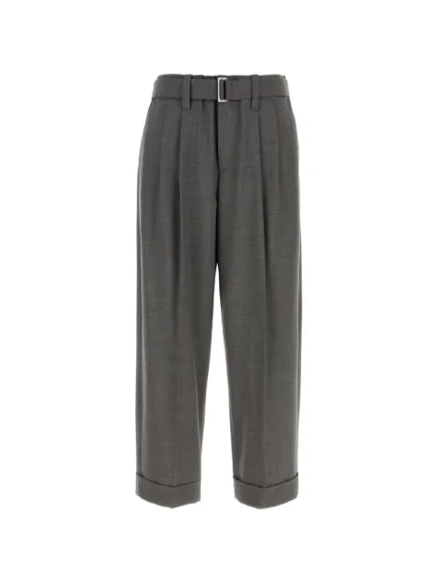 Brunello Cucinelli belted pleated trousers Grey MPW07P8995C010